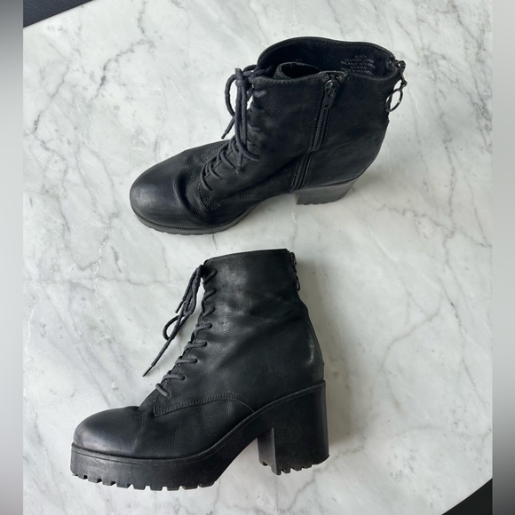 Steve Madden leather boots / Size 9.5 - Picture 1 of 4